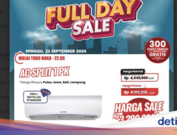 AC Split 1 PK Diskon Jutaan Uang Negara Indonesia Hingga Transmart Full Day Sale