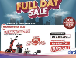 Sepeda Listrik Hingga Transmart Full Day Sale Diskon Hingga 45%