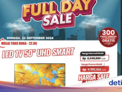 TV LED 50 UHD Hemat Rp 2 Jutaan Ke Transmart Full Day Sale