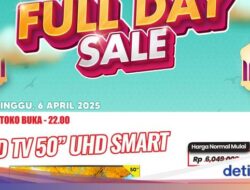 Cari Smart TV LED 50 Inch? Transmart Kasih Diskon Di Full Day Sale Nih