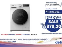Mesin Cuci Front Load 7Kg Sharp Harga Rp 4 Jutaan Hingga Transmart Full Day Sale