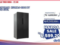 Kulkas Side by Side 436L Banting Harga Di Transmart Full Day Sale