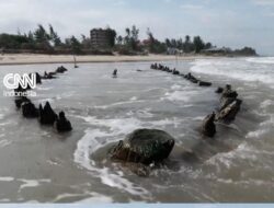 Bangkai Kapal Abad Hingga-14 Ditemukan usai Topan Kalmaegi