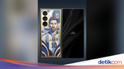 Galaxy Z Fold 8 Ultra Berlapis Emas Ini Cuma Buat Fans Messi yang Berduit