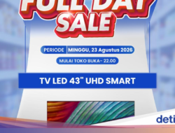 LED TV 43 inch Harga Miring Hingga Transmart Full Day Sale
